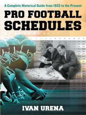 cover image of Pro Football Schedules